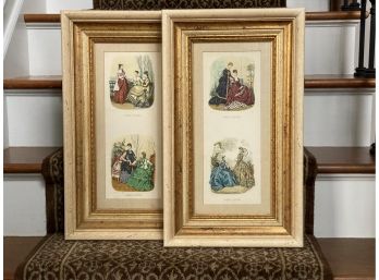 Impressively Gilt-Framed 17th To 19th Century Costume Study Prints