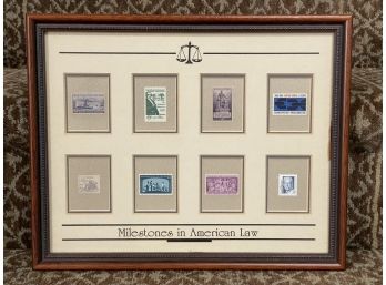 Framed Stamp Collection: Milestones In American Law