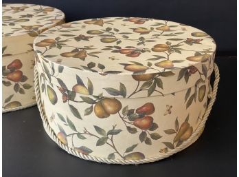 A Pair Of Vintage Court Hatboxes