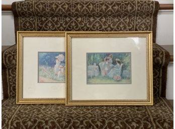 Richrad Tolan, Impressionist Prints In Gilt Frames