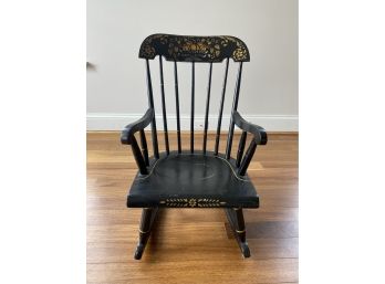 A Vintage Nichols & Stone Child's Rocking Chair