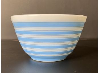 Vintage 1965 Rainbow Stripes (Blue) Pyrex Mixing Bowl