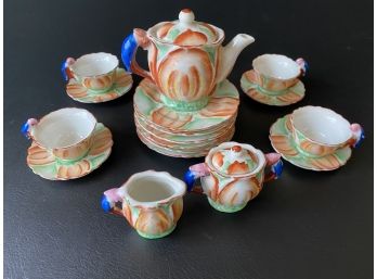 Antique/Vintage Children's Tea Set, Hand-Painted Japan