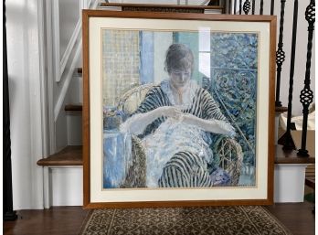 Frederick C. Frieseke, On The Balcony, Framed Print