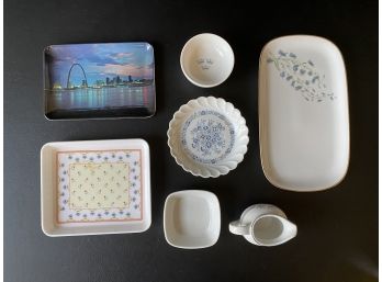 A Collection Of Diminutive Vintage Plates, Platters & More