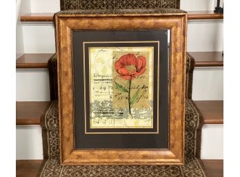 A Lovely Music &  Flowers Framed Print