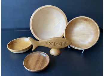 Handcrafted Oregon Myrtle Wood Plates & More