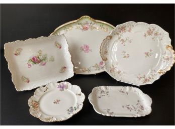 Compatible Antique Fine China Serving Plates