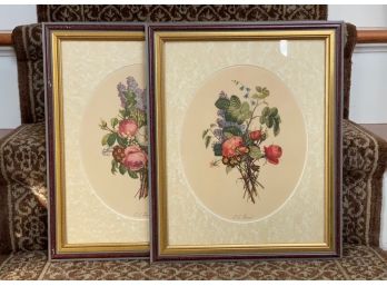 Vintage Jean Louis Provost Floral Bouquet Prints