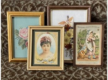 A Great Grouping Of Small Framed Art