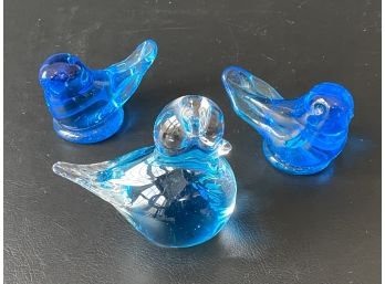 Sweet Little Art Glass Birds Of Happiness