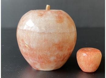 A Pretty Pair Of Pink Stone Apples