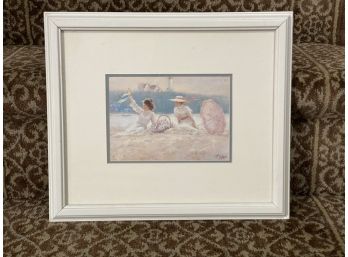 Richard Tolan, Print, Victorian Ladies At Seaside