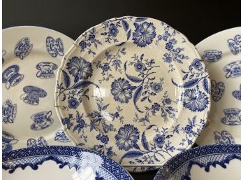 Antique, Vintage & Contemporary Blue & White Plates & Bowls