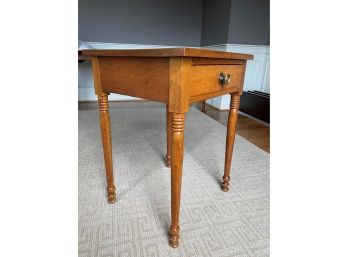 Beautiful Antique Cherry Sheraton Side Table, Circa 1820