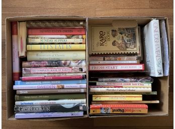 Box Lot: Assorted Cookbooks