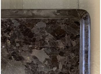 A Beautiful Polished Granite Countertop In Black, Ogee Edge