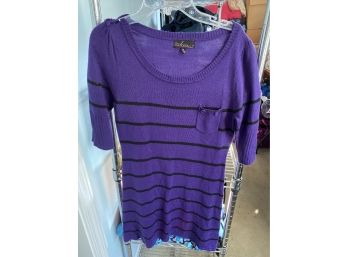 Purple Sweater Dress By Takeout - Size M