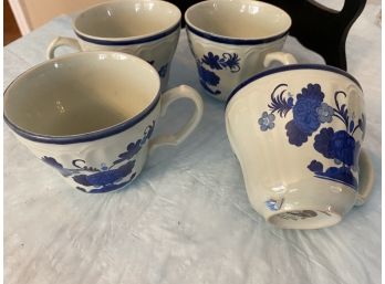 Four Blue Lotus Cups