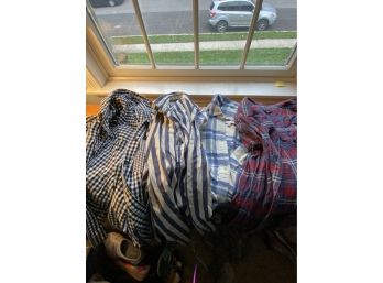 Four Shirts By Madewell - Two Cotton - Two Flannel XS And XXS