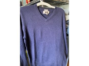 Preowned Mens Cashmere Joseph Aboud Size L Blue