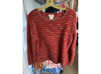 Talbots Colorful Knit Sweater In L -