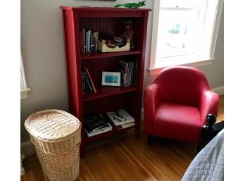 Maine Cottage Style Bookcase, Chair & Hamper