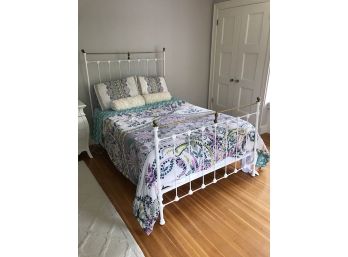 Antique Full Size Wrought Iron Bed
