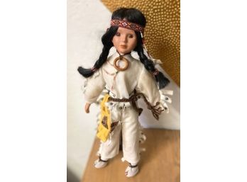 Adorable Contemporary American Indian Maiden Doll