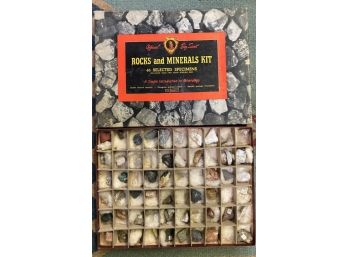 Vintage 'OFFICIAL BOY SCOUT ROCKS & MINERALS KIT', 60 Specimens