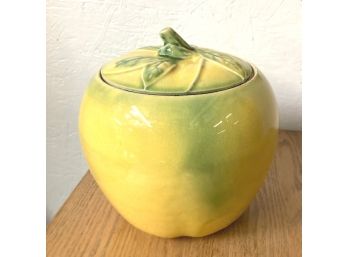 Vintage Cookie Jar In The Shape Of An Apple