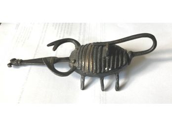 A Lock From Africa In The Shape Of A Scorpion