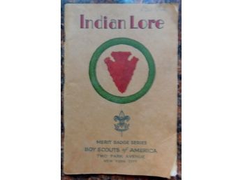 1932 BOY SCOUT BOOK 'Indian Lore', Merit Badge Series