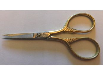 Handsome Small Vintage Scissors Marked ITALY