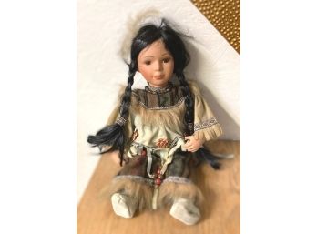 Sweet Face On This American Indian Doll