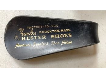 Advertising Shoe Horn 'HESTER SHOES', Brockton, Mass.