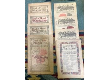 EIGHT 'Park's Floral Magazines', Two-1913, Two 1914 & Four-1925