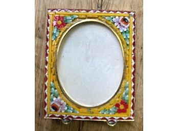 Small Micro-Mosaic Desk Frame, Marked ITALY