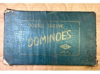 Box Of Vintage DOUBLE TWELVE DOMINOES