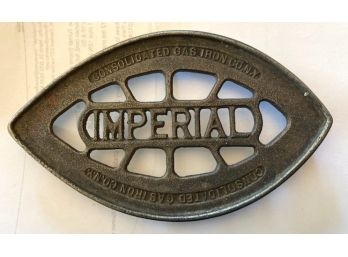 Antique 'IMPERIAL' TRIVET , Consolidated Gas & Oil Company, New York