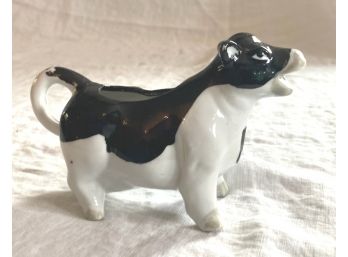 Fun Vintage BLACK & WHITE COW CREAMER, Porcelain