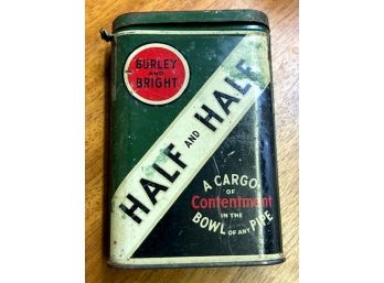 Vintage 'HALF & HALF: Tobacco Tin