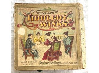 1897 Editionn Of Tiddedy Winks', From PARKER BROS, Salem Edition