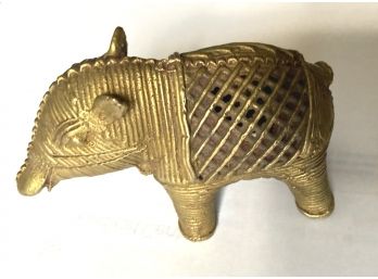 African Brass Animal Figure