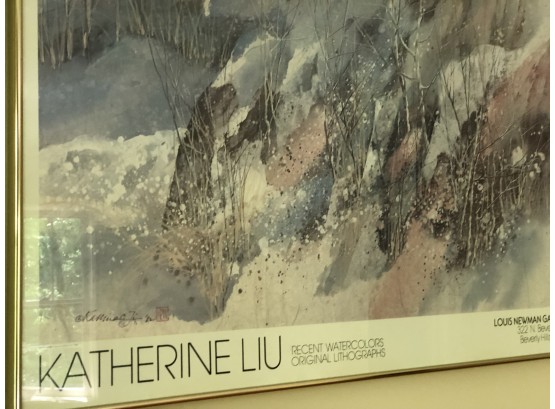 Lithograph By Katherine Liu, Signed And Stamped
