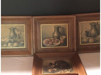 Four Still Lives In Beautiful Frames