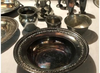 Large Lot Silverplate, Pewter, Aluminum