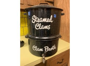 Large Clam Bake Or Lobster Boil Container Pot