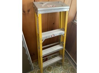 Small Ladder, Yellow And Gray