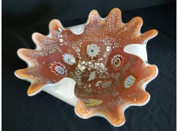 Lovely Vintage Murano Millefiori Art Glass  Bowl